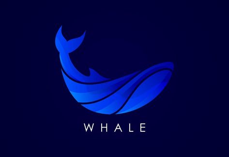 Modern Whale gradient logo. Fish logo design template. Seafood restaurant shop Logotype concept icon. Whale Logo Design, Fish Logo Design, Gradient Logo, Whale Logo, Fish Logo, Geometric Animals, Seafood Restaurant, Logo Design Template, Design Template