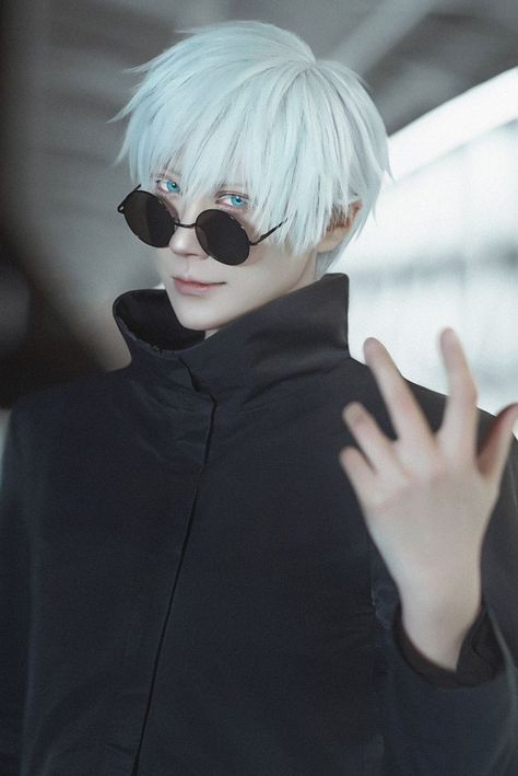 Gojo Cosplay, Cosplay Boy, Epic Cosplay, Male Cosplay, Cosplay Characters, Anime Akatsuki, Costume Collection, Gojo Satoru, Manga Cosplay