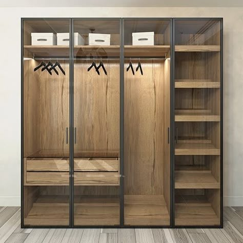 Closet Design Layout, Wardrobe Door Designs, Luxury Closets Design, Bedroom Cupboard Designs, Wardrobe Interior Design, Closet Layout, Wardrobe Room, Closet Decor, Bedroom Closet Design