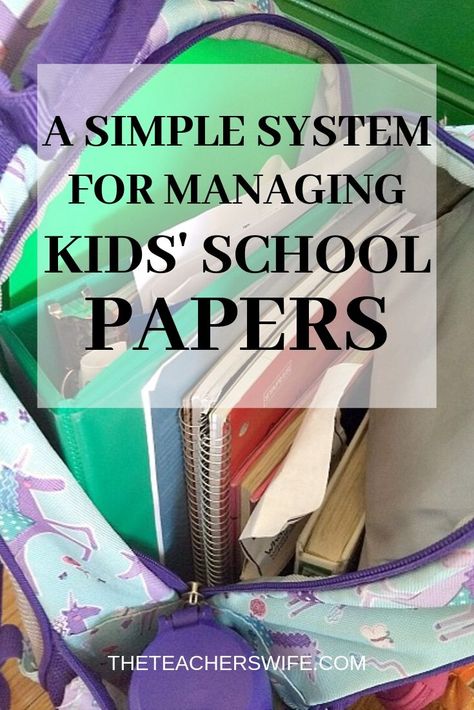 Are you overwhelmed at the mountain of school papers that come home each day?  A simple system for managing kids’ school papers will keep the clutter at bay and help you find the papers you need! Kids School Paper Organization, Organising Clothes, Paper Organization System, Kids School Papers, School Paper Organization, Simply Organized, Paper Clutter Organization, Dollar Diy, School Storage