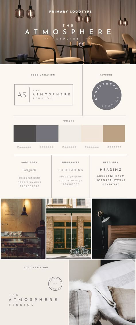 This Canva instant branding kit is perfect for photographers, interior designers, real estate agents or realtors and professionals who want a sleek, modern, minimalist personal brand for their business. #brandboard #logo #minimalistlogo #logotype #branding #personalbrand #personalbranding #CanvaTemplate #smallbusiness Small business branding Finance Branding Moodboard, Logos For Interior Designers Branding, Brand Kit Design, Modern Real Estate Branding, Graphic Design Color Palette Inspiration, Interior Design Logo Ideas Branding, Modern Color Palette Branding, Mood Board Brand Identity, Realtor Branding Ideas