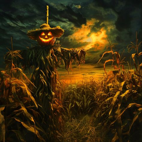 The Halloween Coven | The scarecrow walks at midnight.. 🌾🎃🌾 🕸️ 🕸 🕸 #halloween #happyhalloween #trickortreat #jackolantern #thehalloweencoven #spookyseason #autu… | Instagram Pumpkin Scarecrow, Jack Lantern, The Scarecrow, Halloween Images, At Midnight, Samhain, Coven, Jack O, Scarecrow