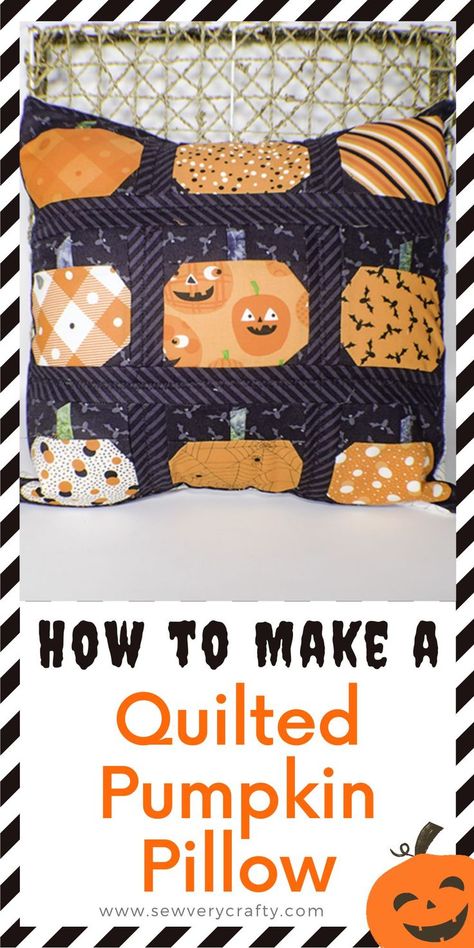 Halloween Pillows Covers, Pumpkin Pillow, Halloween Pillow, 2024 Ideas, Sewing And Quilting, Simple Sewing, Free Sewing Pattern, Pumpkin Pillows, Halloween Quilts