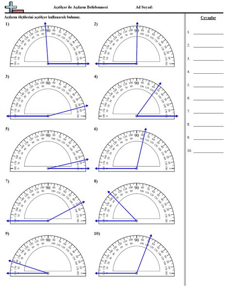 Measuring Angles Worksheet, Angles Math, Angles Worksheet, Geometry Worksheets, Math Sheets, Measuring Angles, Free Math Worksheets, Math Formulas, Studying Math