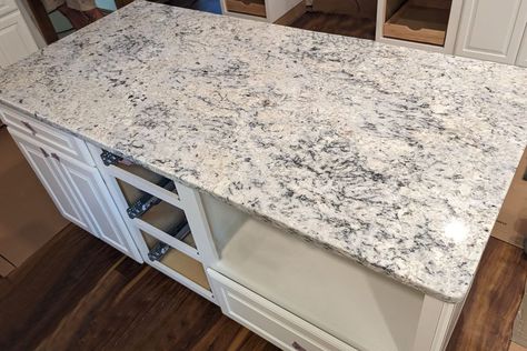 White Ice Granite Countertops Ice White Granite Countertops, Viscount White Granite Countertops, White Ice Granite Countertops, White Ice Granite, Hgtv Kitchens, White Granite Countertops, Granite Island, Island Countertops, Granite Tile