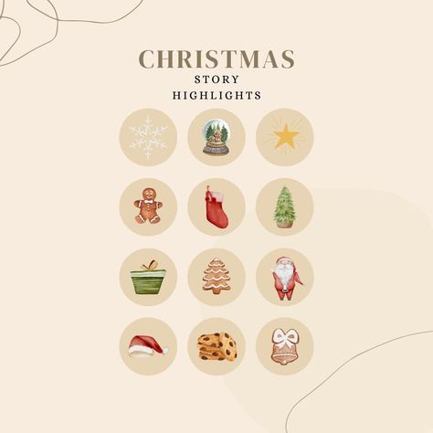 Instagram story highlight icons Christmas Ig Highlight Covers, Holiday Instagram Highlight Cover, Christmas Instagram Highlight Cover, Christmas Highlight Cover, Insta Highlight Covers, Instagram Story Covers, Icons Ig, Highlight Covers Instagram, Christmas Instagram