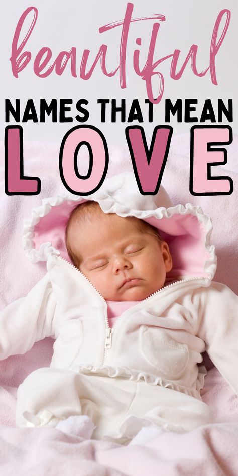 Cute list of baby names. List of baby names that mean love. Self Love Names, Name That Means Love, Names Meaning Love, Words That Mean Love, Names That Mean Love, List Of Baby Names, Love Names, Baby Names List, No Greater Love