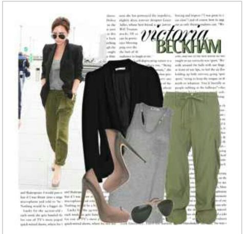 ..... Army Green Jegging Outfit, Grey Top Green Pants Outfit, Gray Pants Outfit For Work Summer, Olive Green Pants Office Outfit, Olive Green High Waisted Pants Outfits, Army Green And Gray Outfit, Olive And Gray Outfit, Green Olive Top Outfit, Olive And Grey Outfit