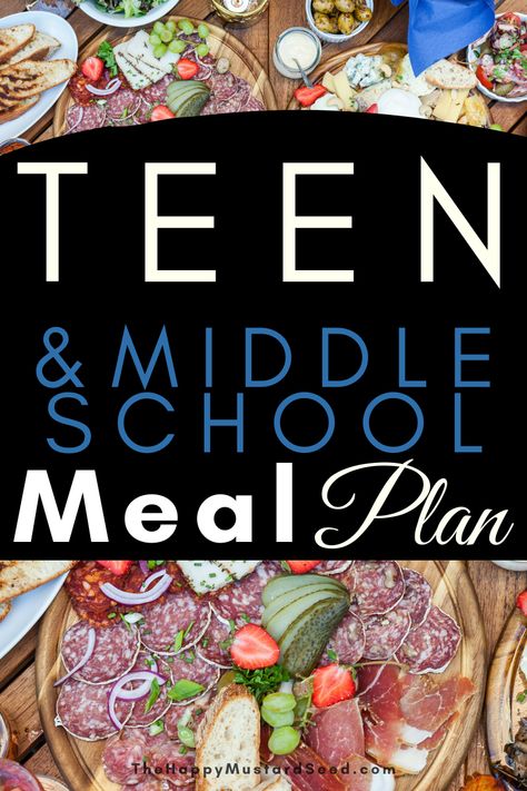 How To Meal Plan For Middle School And Teenage Kids via @karlaharmer Healthy Sport Snacks, Meal Plan Schedule, Athlete Meal Plan, Weight Gain Meals, Healthy School Lunches, Summer Meal Planning, Kids Meal Plan, Summer Lunch, Middle Schoolers