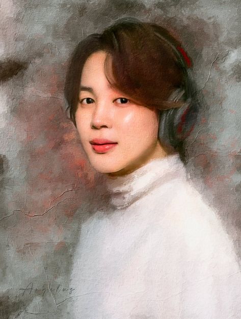 Blackpink Digital Art, Art Jimin, Jimin King, Jimin Art, Innocent Love, Study Vlog, Prismacolor Art, Portraiture Painting, Jimin Icons