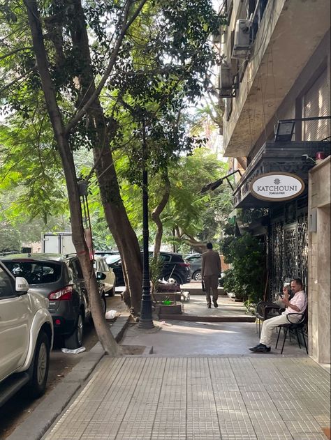 Street In Egypt, Egypt Vibes Aesthetic, Cairo Egypt Aesthetic, Cairo Aesthetic, Egypt Streets, Cairo Egypt City, Zamalek Cairo Egypt, Cairo Streets, Aesthetic Egypt