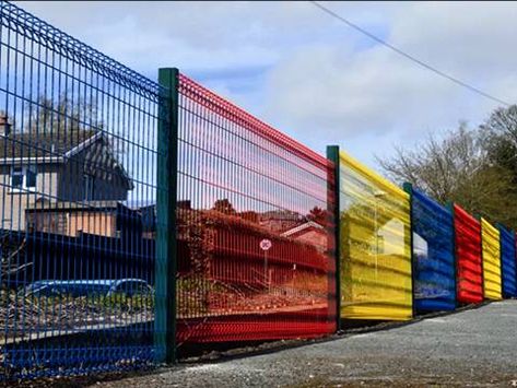 BRC Fence for Community, School, Park, Highway, Playground, Farmland Palisade Fence, Welded Wire Fence, Mesh Fence, School Building Design, Wire Mesh Fence, Community School, School Entrance, Mesh Fencing, School Wall Art