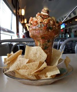 Recipeasy: Goode Company Seafood's Campechana Campechana Recipe, Birthday Dinner Recipes, Shrimp Ceviche Recipe, Healthy Lunches For Work, Chile Sauce, Ceviche Recipe, Beach Meals, Party Appetizers, Shrimp Dishes