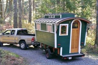 Ledge Style Gypsy Wagon : 16 Steps (with Pictures) - Instructables Trailer Workshop, Trailer Tiny House, Runaway Camper, Truck Bed Trailer, Foodtrucks Ideas, Tiny House Camper, Awning Windows, Please Forgive Me, Mini Camper