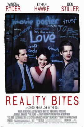 Reality Bites Movie Posters From Movie Poster Shop Janeane Garofalo, Blind Test, Xavier Dolan, Cinema Design, Reality Bites, Ben Stiller, Ethan Hawke, I Love Cinema, 90s Movies