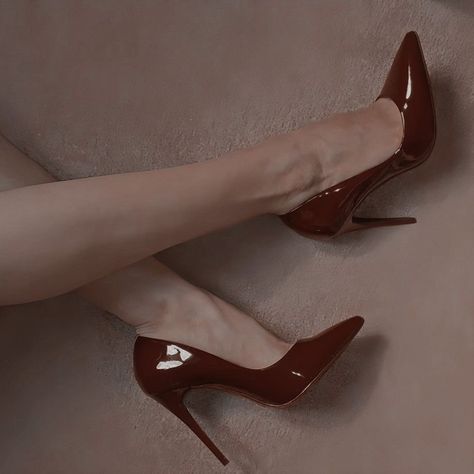 Maroon Heels Aesthetic, Red Heels Aesthetic, Dark Red Heels, Pencil Heels, Heels Aesthetic, Burgundy Heels, Aesthetic Goth, Prom Accessories, Elegant Heels