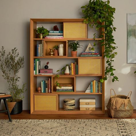 Mid Century Modern Cabinets and Storage | Joybird Mid Century Modern Shelving, Bedroom Decor College, Hacienda Bedroom, Living Room Mid Century Modern, Room Mid Century Modern, Mid Century Modern Bookshelf, Bookcase With Storage, Mid Century Wall Unit, Living Room Mid Century