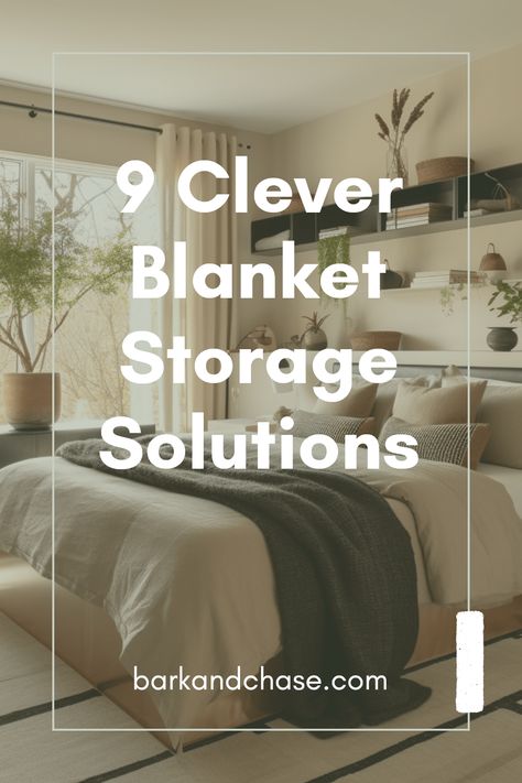 Wondering how to store blankets without a closet? Check out these 9 clever blanket storage ideas that transform your space! Perfect for small homes or apartments, these creative solutions help keep your cozy throw pillows and blankets organized, stylish, and easily accessible. From decorative baskets to innovative furniture, discover how to maximize your space while still keeping your blankets close at hand. Say goodbye to clutter and hello to a perfectly organized living area with these easy and fun storage hacks! Throw Blanket Holder Ideas, Storing Throw Pillows, How To Organize Bedding, Creative Blanket Storage Ideas, How To Organize Blankets, Rug Storage Ideas, Blanket Organization In Closet, How To Fold Blankets For Display, Bedsheet Storage Ideas