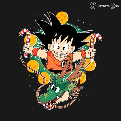 Dragon Ball Z Christmas Tree, Dragon Ball Shirt, Z Warriors, Christmas Dragon, Anime Christmas, Beautiful Dragon, Anime Decor, Dragon Balls, Christmas Pjs