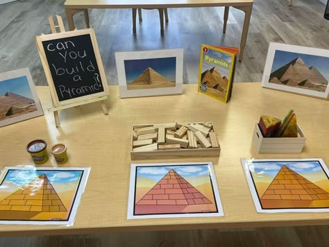 Egypt Theme Preschool, Egypt Sensory Bin, Egypt Kindergarten Activities, International Week Preschool, Egyptian Activities For Kids, Ancient Egypt Art For Kids, Egypt Activities For Kids, Pesach Preschool, International Day Ideas