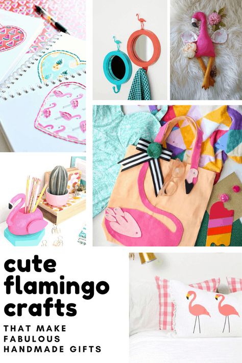 So many fabulous flamingo crafts (and even recipes) here! I love the tote bags! If you need a handmade gift idea for a flamingo lover you'll find it here! Flamingo Crafts Diy, Unique Kids Crafts, Flamingo Crafts, Flamingo Diy, Diy Flamingo, Do It Yourself Decoration, Unique In The Creek, Flamingo Craft, Grandparents Day Crafts