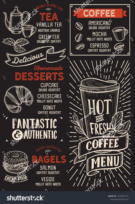 Cafe Design Layout, Crepe Sale, Illustration Brochure, Desserts Restaurant, Drink Cafe, Restaurant Brochures, Dessert Restaurant, Menu Sans Gluten, Dessert Restaurants