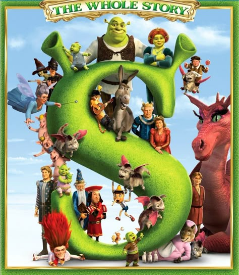 Shrek Movie Poster, Shrek Poster, 2001 Movie Poster, Shrek Movie, Swamp Party, Shrek Character, Princess Fiona, Dreamworks Movies, My Little Pony Characters