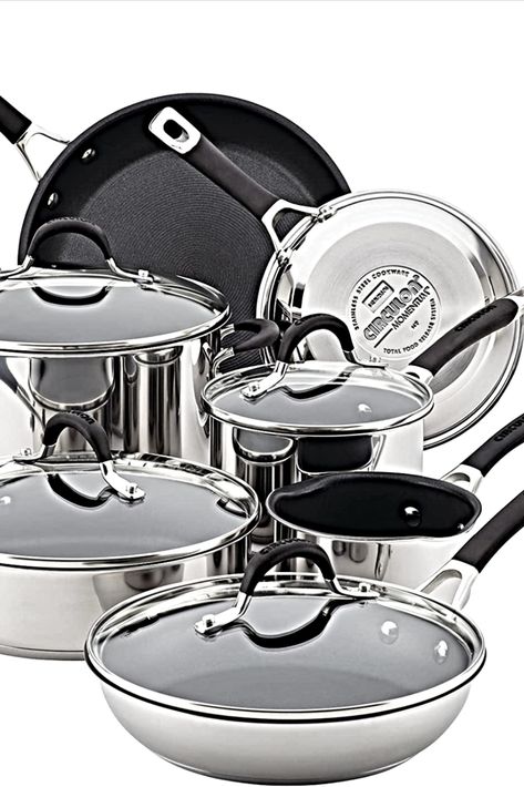 Circulon Cookware - The Good and the Ugly Circulon Cookware, Cool Kitchen Appliances, Nonstick Pans, Nonstick Cookware Sets, Cookware Set Stainless Steel, Pots And Pans Sets, Kitchen Pot, Stainless Steel Cookware, Nonstick Cookware