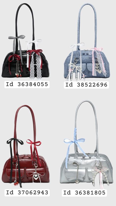 ROMWE Kawaii Vintage Women's Cute Plaid Shoulder Bag With Bowknot, Cherry & Heart Decorations And Multiple Pockets, Boston Bag Style Small Designer Bags, Kawaii Vintage, Concert Bags, Personalized Purse, Stylish School Bags, Decorated Bags, My Style Bags, Inside My Bag, Oil Bag