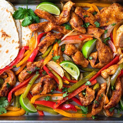 Anova Precision® Oven Recipes | Chicken Fajita Bake Chicken Fajita Bake, Fajita Bake, Steam Chicken Recipe, Oven Cooking Recipes, Steam Oven Recipes, Sheet Pan Chicken Fajitas, Fajita Seasoning Mix, Baked Chicken Fajitas, Combi Oven