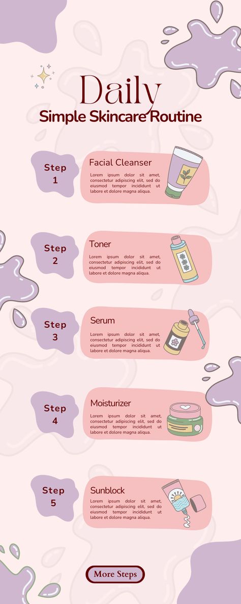 Daily Simple Skincare Routine Daily Skin Care Routine Steps, Skin Care Routine Daily, Skin Care Routine Homemade, Skin Care Routine At Home, Normal Skin Care Routine, Routine For Dry Skin, Steps Skincare, Routine For Oily Skin, Simple Skin Care