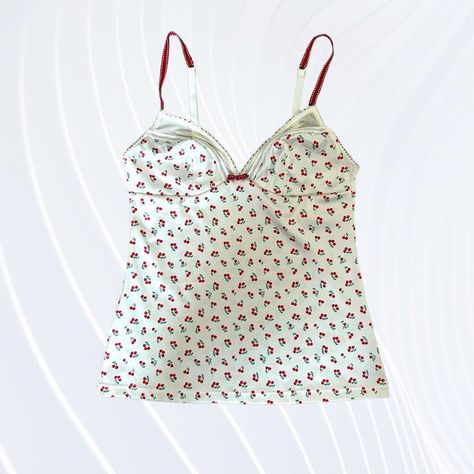 Matilda Djerf, Corset Style Tops, Cherry Print, Cherry On Top, Corset Style, Corset Top, Matilda, Polka Dot Top, Dream Closet