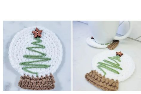 Crochet Christmas Decorations - Celtic Knot Crochet Crochet Snow Globe, Crochet Kindness, Christmas Tree Snow, Crochet Christmas Tree, Cozy Crochet Patterns, 4mm Crochet Hook, Christmas Tree Star, Crochet Christmas Decorations, Crochet Christmas Trees