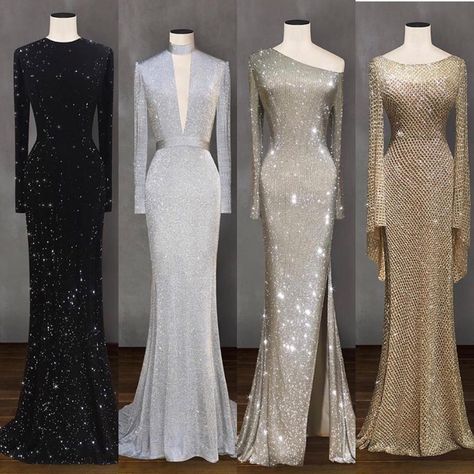 Haute Couture Inspiration on Instagram: “Pick your favorite Shining Dress, 1,2,3 or 4🔥 Follow ➡️ @hautecouture_inspiration.  Dress👉 @ateliermoscow  _________________________…” Classy Evening Gowns, Sell Dresses, Reception Look, Ball Gown Wedding Dress, Fancy Dresses, Style Dress, Evening Gown, Look Fashion, Gorgeous Dresses