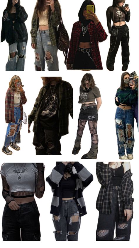 alt fashion, grunge 90s Goth Outfits, Simple Trendy Outfits, Grunge Outfit Aesthetic, Grunge Fits, 90s Goth, Grunge Outfit, Clothing Design Sketches, Fashion Mood Board, Punk Outfits