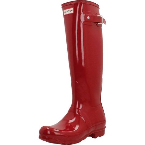 PRICES MAY VARY. Vulcanized natural latex construction provides a seamless waterproof shell Logo detail on front of the shaft Orthopedic last provides that famous Hunter fit & comfort Knitted nylon lining dries quickly Cushioned footbed with multi-layered sponge insole Just as solid as the HUNTER ORIGINAL and offered in a myriad of bright colours, like this military red boot, with a superior shiny finish. Featuring the Hunter Original tread pattern, and a comfortable polyester lining, this class Red Rain Boots Outfit, Shell Logo, Red Hunter Boots, Rain Boot Outfit, Red Rain Boots, Red Hunter, Red Rain, Red Boots, The Hunter