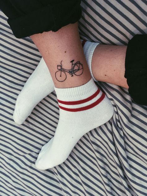 #tattoo #bicycle #bike #biketattoo Tattoo Bicycle, Bike Tattoos, Bicycle Bike, Tandem, Bicycle, Bike, Tattoos