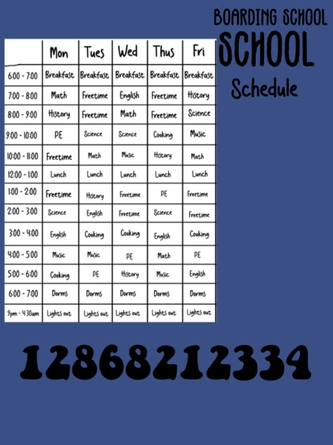 Bloxburg Class Schedule, Bloxburg Timetable Decals, Bloxburg School Layouts 2 Story Big, Bloxburg Class Schedule Decals, Bloxburg School Timetable Code, Highschool Class Schedule, School Schedule Decals Bloxburg, Boarding School Schedule, Bloxburg School Decal Codes Music