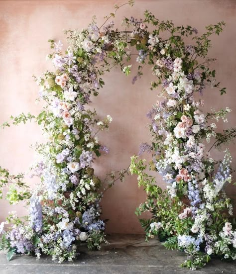 Wedding Arch Ideas, Arch Ideas, Floral Arch Wedding, Ceremony Design, Flower Installation, Ceremony Arch, Ceremony Flowers, Pastel Wedding, Lavender Wedding