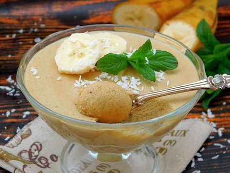 Banana mousse Use Ripe Bananas, Banana Mousse, Overripe Bananas, Mousse Recipes, Ripe Bananas, Banana Slice, Banana Cream, Eat Dessert First, Banana Recipes