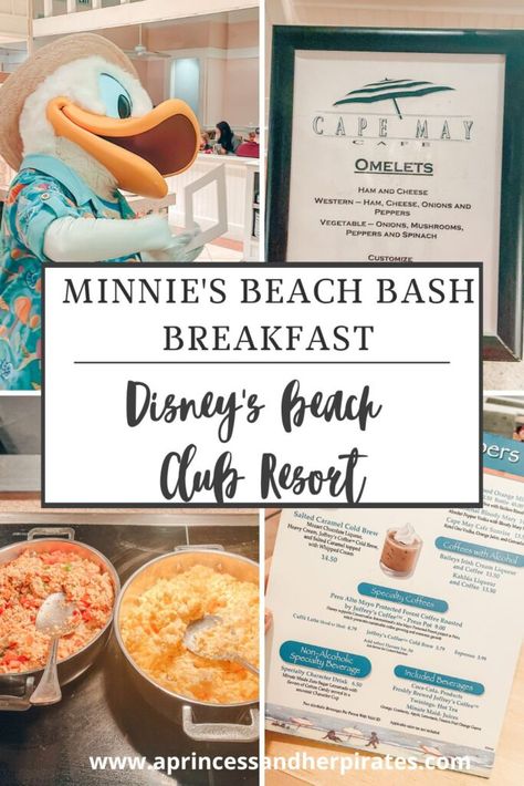 Disney World Beach Club Resort, Cape May Cafe Disney Breakfast, Disney Character Meals, Disney Beach Club Resort, Cafe Inside, Disney Breakfast, Disney Character Dining, Beach Bun, Cape May Beach