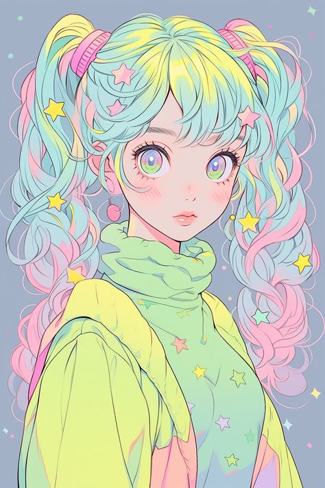 Magical Fruit, Arte Aesthetic, Pastel Kawaii, Art Animals, Animals Art, Art Idea, Arte Animal, Hair Dye, Animation Art