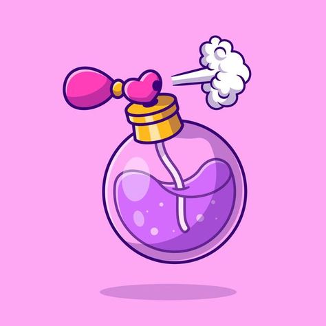 Perfume cartoon icon illustration. fashi... | Premium Vector #Freepik #vector #floral #fashion #luxury #makeup Perfume Cartoon, Sense Organs, Cute Logos, Perfume Logo, Fashion Stock Images, Old Perfume Bottles, Perfume Art, Bottle Drawing, Vector Icons Illustration