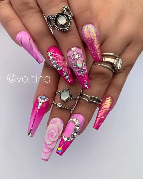 Stone Work Nail Art, Polygel Nails, Work Nails, Creative Nail Designs, Nail Extensions, Stone Work, Creative Nails, Nail Kit, Cute Acrylic Nails