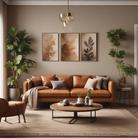 🏡 Cozy living space vibes! 🛋️ Caramel leather sofa set, 🌿 greenery, 🖼️ botanical wall art, and chic lamp 💡. Warm, earthy colors with a simple round table for that modern touch. 🍂🌞 Perfect for chill days or coffee with friends. #HomeDecor #LivingRoomInspo #CozyHome
#odastudioAI #odaAIstudio #odastudio
#livingroomdesign
#modernlivingroom
#homedecor
#interiorstyling
#livingroomfurniture
#sofastyling
#homedesignideas
#cozylivingroom
#livingroomdetails
#plantdecor Earthy Chic Living Room, Living Room Leather Sofa, Caramel Leather Sofa, Space Vibes, Brown Sofa Living Room, Earthy Living Room, Earthy Decor, Chic Lamp, Leather Sofa Living Room