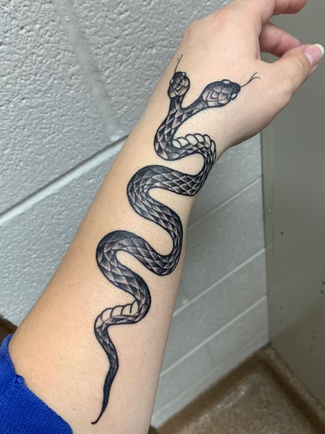 2 Head Snake Tattoo, Bold Snake Tattoo, Double Headed Snake Drawing, Double Headed Snake Tattoo Design, Two Head Snake Tattoo, Double Head Snake Tattoo, Three Headed Snake Tattoo, Double Headed Animal Tattoo, Two Headed Snake Tattoo Meaning