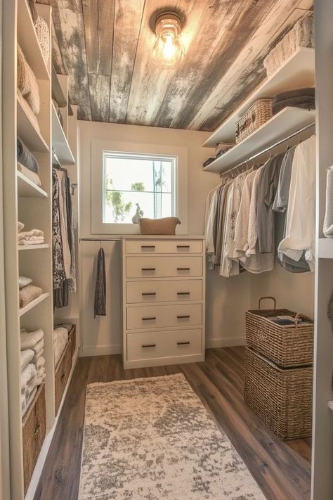 "Create a dream Walk-In Closet on a budget with this DIY project! 🛠️👗 Perfect for maximizing storage and style. #DIYCloset #WalkInClosetDIY #BudgetFriendlyDecor" Closet On A Budget, Small Master Closet, Diy Walk In Closet, Organizing Walk In Closet, Master Closet Design, Small Walk In Closet, House Closet, Small Closet Space, Closet Organization Ideas