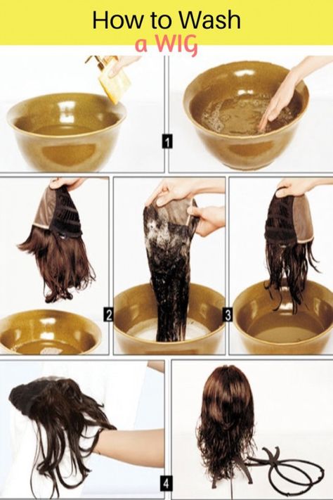 How to wash a wig - wig care - lace front wigs #hairmaintenance #hair #maintenance #deep #conditioner Closure Bob, Synthetic Hair Care, Hair Extension Care, How To Wear A Wig, Aquarius Quotes, Diy Wig, Natural Hair Wigs, Real Hair Wigs, Front Lace Wigs Human Hair