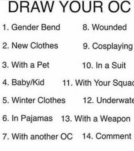 Draw Your Oc, الفن الرقمي, Art Style Challenge, Drawing Ideas List, Creative Drawing Prompts, Writing Inspiration Prompts, Drawing Prompt, White Tweed, Winter Fabric