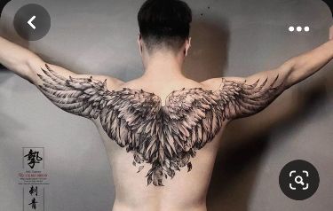 Wing Tattoos On Back, Wing Tattoo Men, Blood Tattoo, Arm Tattoos Drawing, Geometric Sleeve Tattoo, African Tattoo, Rose Tattoos For Men, Skull Sleeve Tattoos, Shiva Tattoo Design